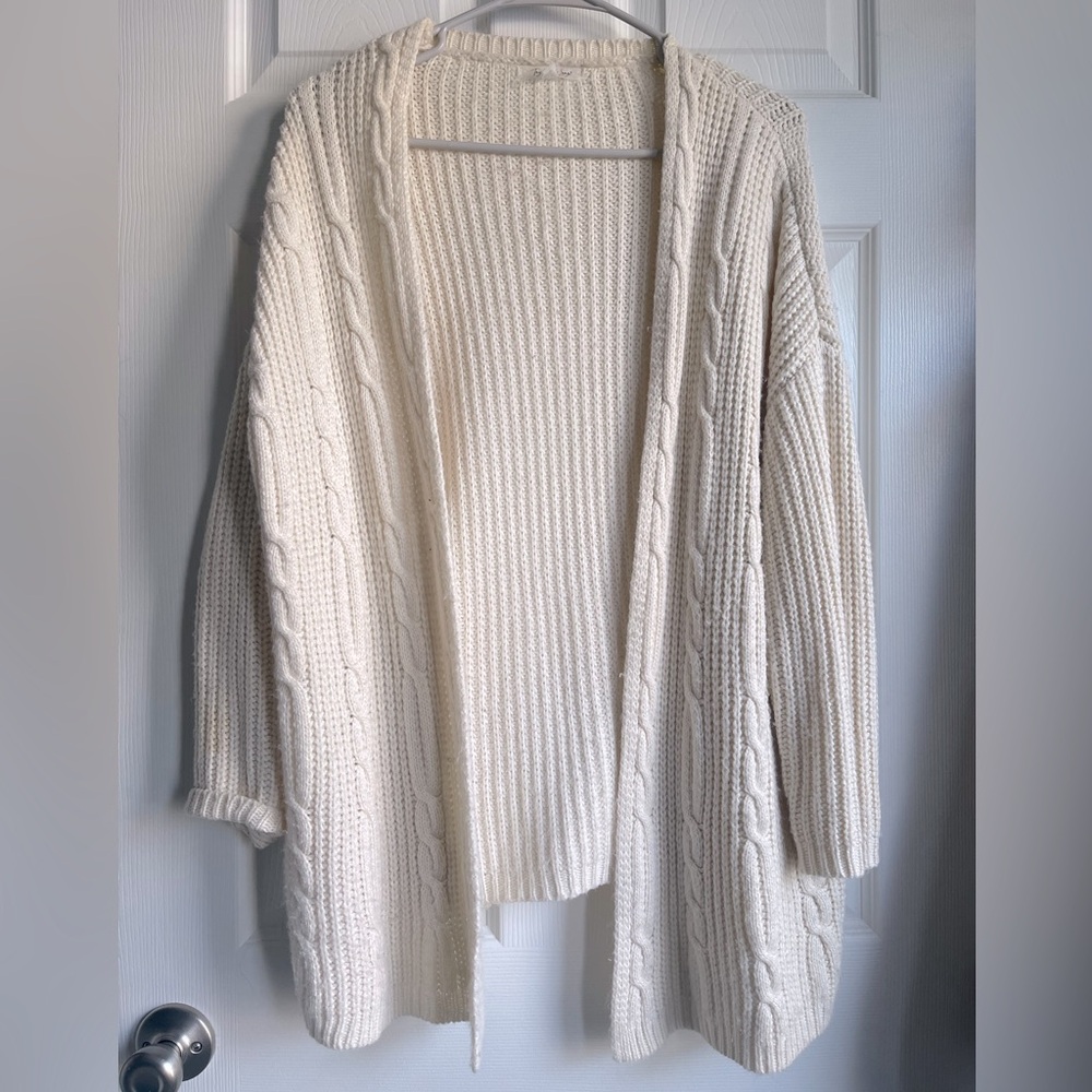 Cream Knitted Cardigan
